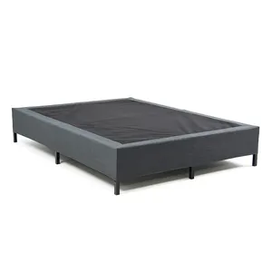Rondure GB01 Modern Ghost Bed All in One Metal Bed Base Comfortable Black metal bed Foundation