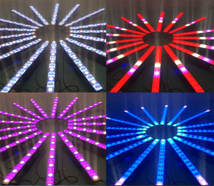 <span class=keywords><strong>Barra</strong></span> de Luces LED RGB de 14*3W con Control DMX, Iluminación de Pared para Discotecas, Fiestas, Escenarios, Focos con Base E27 para Uso Diurno - Product Image 2
