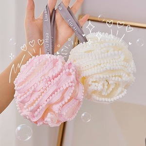 Bath Ball Soft <b>Sponge</b> With <b>Handle</b> For Bathing Unisex Use - Product Image 1