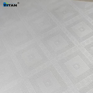 Panneaux de <span class=keywords><strong>plafond</strong></span> suspendus en PVC décoratifs de <span class=keywords><strong>60</strong></span> cm, résistants au feu, <span class=keywords><strong>faux</strong></span> plafonds en plastique, carreaux de <span class=keywords><strong>plafond</strong></span> en plâtre décoratifs pour l'intérieur - Product Image 4