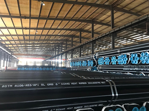 Vente Flash : Tube en Acier Carbone <span class=keywords><strong>Sans</strong></span> <span class=keywords><strong>Soudure</strong></span> API 5L Grade B X42 X52, Surface Noire Brute, Conduite de Fluides Haute Pression, Certifié ISO - Product Image 6