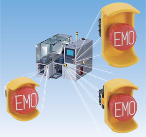 IDEC SEMI EMO Series XW 22mm E-Stop, 40mm Mushroom, 2NC, Bright Red, <b>M3</b> <b>Screw</b>, IP20 Finger-Safe IP65/67 <b>M3</b> <b>Screw</b> UL CE - Product Image 1