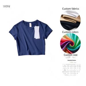 Blusa Deportiva Holgada Coreana <span class=keywords><strong>para</strong></span> Yoga, Camiseta de Manga Corta, Top Corto de <span class=keywords><strong>Verano</strong></span> <span class=keywords><strong>para</strong></span> Mujer, Transpirable y Cómodo - Product Image 1