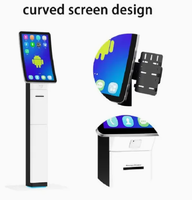 Kiosque en libre-service Android pour l'enregistrement et le départ en milieu hospitalier, système de paiement pour visiteurs en supermarché avec lecteur de code QR et imprimante thermique