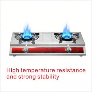 家用厨房用节能不锈钢二灶头液化石油气燃气灶 - Product Image 3