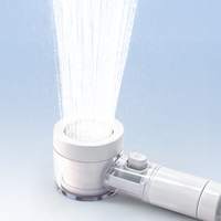 Pomme de douche filtrée en coton PP de haute qualité, portable, pour les voyages en plein air, les hôtels, les camping-cars, avec une poignée, haute pression