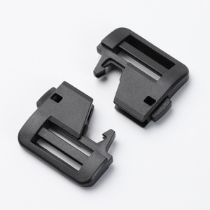 Plastic <b>Snap</b> Buckle 25mm Inner Diameter Adjustable Backpack Strap <b>Fastener</b> Black Solid Color Wear Resistant - Product Image 3