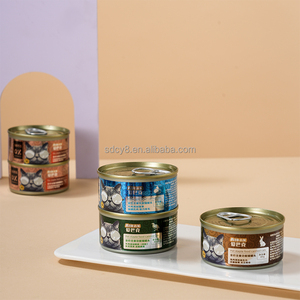 อาหารแมวเปียกกระป๋องโปรตีนสูง 85 กรัม 170 กรัม ผลิตภัณฑ์จากเนื้อสัตว์และซุปเพื่อสุขภาพผิวหนังและขน - Product Image 1