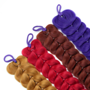 Three Dimensional Heart Shape Ponytail, Different Colors and Styles Dragon Braid Ponytail for <b>Kids</b> 3D Heart Shape Ponytail - Product Image 2