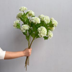 Spray di <span class=keywords><strong>Viburno</strong></span> Artificiale Rosa a 3 Teste di Alta Qualità, Effetto Realistico, per Decorazioni Eventi - Product Image 4