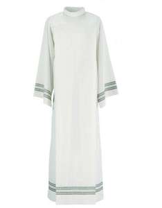 Custom Logo Design Unisex White Priest <strong>Cassock</strong> <strong>Robe</strong> Fit Traditional Church Clergy Wear High Quality 100% Polyester Matte Finish - Product Image 5