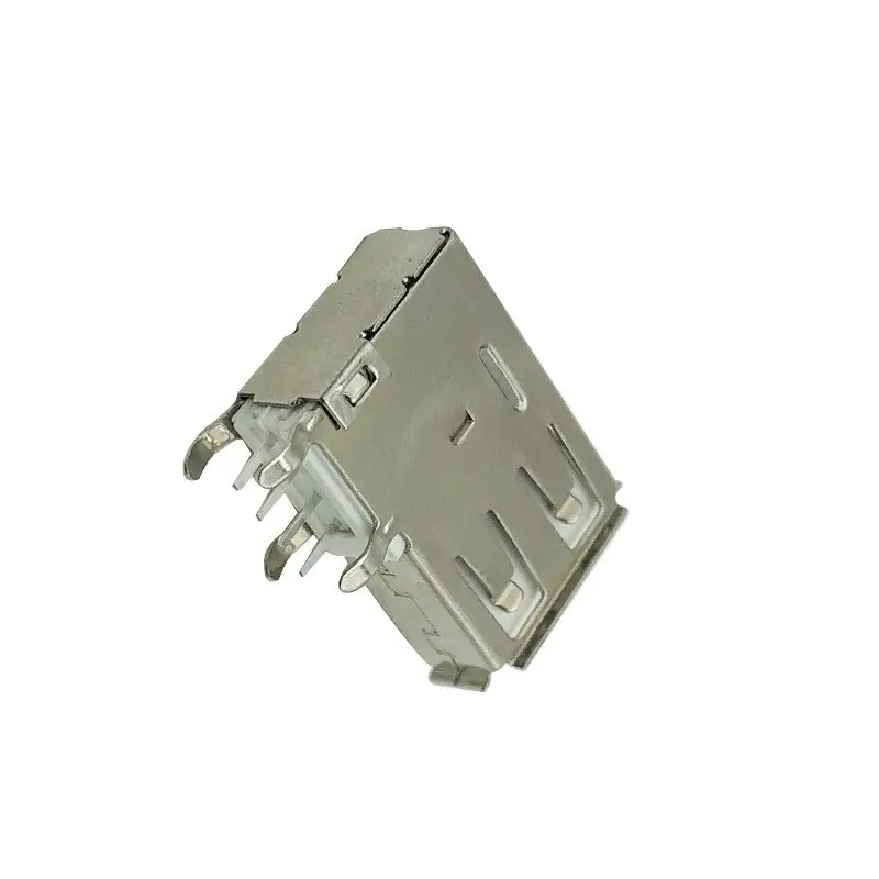 USB type-c AF2.0 Female Seat Side Plug Board USB konektor 2.0 dengan panjang 19.4mm