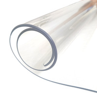 Vente en gros usine de nappe de table basse transparente en PVC souple, imperméable, anti-taches, jetable, anti-brûlure, facile à nettoyer, effet cristal