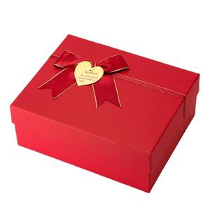 Boîte en papier rouge avec nœud, emballage cadeau Tian Di Gai, boîte en papier rouge festive, vente en gros disponible - Product Image 4
