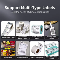 Printer Ribbon Transfer Termal 203dpi Cetak pada Berbagai Jenis Ribbon untuk Hadiah & Label Pencetakan Logo