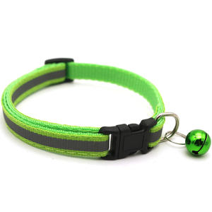 Kleines Nylon-Haustier halsband mit reflektieren dem Tier muster und Licht funktion für Katzen und Welpen - Product Image 5
