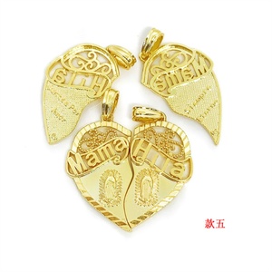 Religious Jewelry Broken Heart Accessories <b>Cross</b> Virgin Mary Link Heart Pendant Charms - Product Image 6