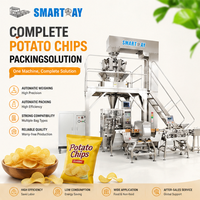Machine d'emballage VFFS pour snacks à commande servo, avec scellage secondaire en option, ligne d'emballage de chips de pommes de terre haute capacité