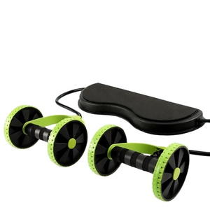 Paragon Fitness addominale Multi-funzionale palestra Indoor esercizio doppio rullo ruota Ab <span class=keywords><strong>con</strong></span> bande di resistenza - Product Image 3