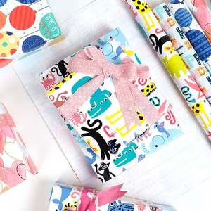 กระดาษทิชชูซิลิโคนเคลือบแบบใช้แล้วทิ้งสีสันสดใสสำหรับห่อของขวัญวันเกิดดีไซน์สนุกสนานสำหรับงานเฉลิมฉลองที่น่าจดจำ - Product Image 1