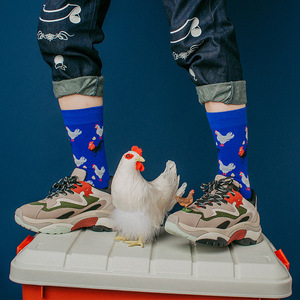 En gros personnalité <span class=keywords><strong>drôle</strong></span> <span class=keywords><strong>de</strong></span> bande dessinée mignon animal <span class=keywords><strong>couple</strong></span> imprimé chaussettes en coton pour hommes - Product Image 6