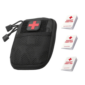 Bolsa Tática de Poliéster para Cintura, Kit de Primeiros Socorros Bordado e Manual de Emergência para Sobrevivência ao Ar Livre, Ferramenta Médica EDC - Product Image 5
