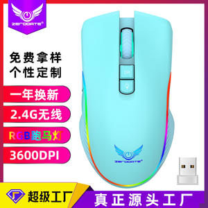 Ratón inalámbrico para juegos Zerodate, 6 botones, Bluetooth, iluminación RGB, Sensor fotoeléctrico para juegos de PC y portátiles - Product Image 5