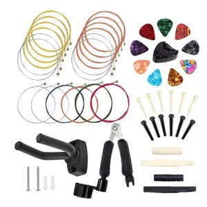 Factory price Guitar Accessories Set with Guitar Strings Capo Changing Tool Set
