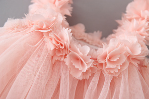 2024 verano dulce niños niñas vestido bebé niñas Color <span class=keywords><strong>caramelo</strong></span> malla tirantes vestido tutú faldas bebé Floral vestido para 1-7 años Niña - Product Image 5