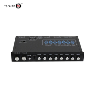 Bộ cân bằng 7 Băng tần <span class=keywords><strong>12V</strong></span> mới Bộ khuếch đại hệ thống âm thanh xe hơi 4 kênh với EQ-755 chéo bằng nhôm - Product Image 2