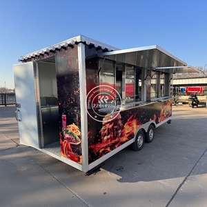 Remorque de restauration rapide en acier inoxydable et aluminium 2025 – Camionnette mobile pratique pour fruits et glaces, idéale pour la vente de snacks et de chips - Product Image 5