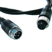 Kabel Konektor Tahan Air 4 Pin 5M 10M 20M 30M untuk Kamera Mundur Cadangan Mobil dan Kabel Ekstensi DVR Monitor