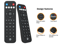 JCXK Infrarrojo Añadir Aprendizaje Blue Tooth y Voice29Keys Smart Tv Control Remoto OEM ODM Fábrica Aleación de Aluminio