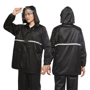 Chubasquero desechable profesional <span class=keywords><strong>para</strong></span> motocicleta, chaqueta de pongee reflectante impermeable con PVC a prueba de <span class=keywords><strong>lluvia</strong></span> <span class=keywords><strong>para</strong></span> actividades al aire libre, pesca - Product Image 1