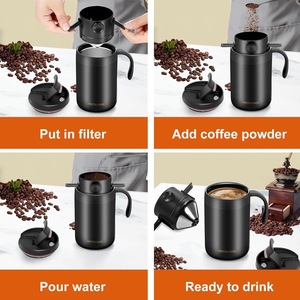 Nueva Cafetera de Viaje Resistente al Calor, Taza de Café Pequeña, Juego de Cafetera Compacta con Filtro Reutilizable - Product Image 6