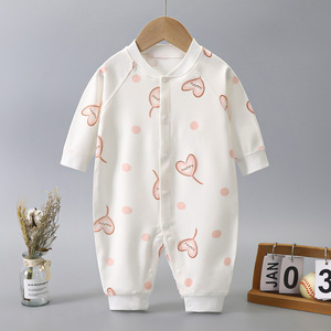 Nouvelle combinaison bébé automne-hiver, trois couches, chaude, en coton soyeux, sans coutures et épaissie, pour garçons et filles - Product Image 2