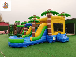 Château Gonflable de Fête Géant d'Extérieur <span class=keywords><strong>pour</strong></span> Enfants, Aire de Jeu à Glissade, Rebonds et Sauts, Vente en Gros - Product Image 3