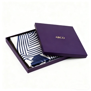 Boîte cadeau de luxe en papier kraft recyclable de haute qualité emballage en carton rigide avec couvercle détachable - Product Image 3