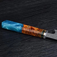 Santoku-mes Eco-vriendelijk Ambidextrous houten handvat Damascus staal scherp mes 6-7,9 inch Moderne keukenchef snijgereedschap voor