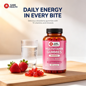 Gomitas Multivitamínicas de Fresa de Marca Privada OEM, 13 Vitaminas y Minerales, 100% Veganas, 120 Unidades para Adultos, Energía e Inmunidad, Personalizables - Product Image 2