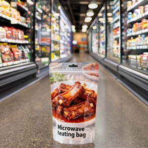 Reusable Food <b>Bag</b> for Frozen Pork Packaging Traceable Custom Logo Printing Freezer Safe Food Grade Material Microwaveable <b>Bag</b> - Product Image 1