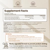 Vitamina D3 10000 Iu Plus K2 (200) 300 Mcg Cápsulas blandas de aceite de coco Virgen | Complejo de vitaminas D & K 2 en 1