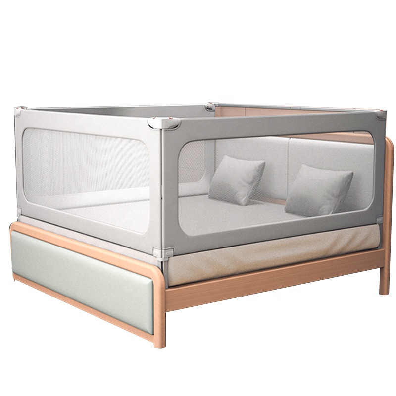 Baby Bed Hek Kid Box Veiligheidspoort Kinderopvang Barrière Voor Bed Wieg Rails Beveiliging Hek Deel Kinderen Vangrail