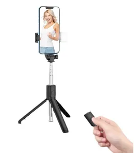 Mini Flexibele Uitschuifbare Draaiende Telefoon Stand Statief Selfie Stick Statief Live Vlog Videocamera Telefoonhouder Met Afstandsbediening