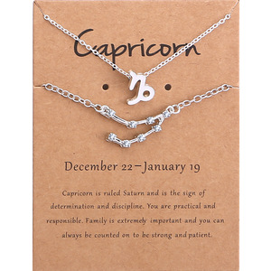 HOVANCI Set Personalizzato di Collana e Bracciale con Ciondolo Zodiacale in Oro, Segni Zodiacali Ariete Leone, Gioielli per Bambini e Donne - Product Image 5