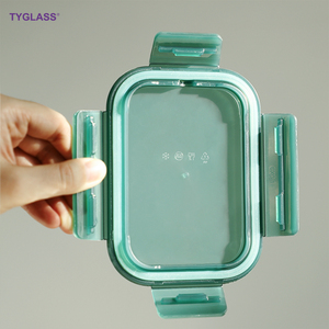 Tùy Chỉnh Bán Buôn Khóa Nắp Thủy Tinh Borosilicate Nhà Bếp Thực Phẩm Lưu Trữ <span class=keywords><strong>Container</strong></span> Hộp Bộ Kín <span class=keywords><strong>Container</strong></span> Cho Người Lớn Hộp Ăn Trưa - Product Image 6