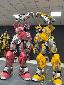 <span class=keywords><strong>Disfraces</strong></span> de Mascota de robot transformadores de tamaño súper grande para parques y publicidad, eventos comerciales, Robot de baile gigante de 3m con voz - Product Image 2