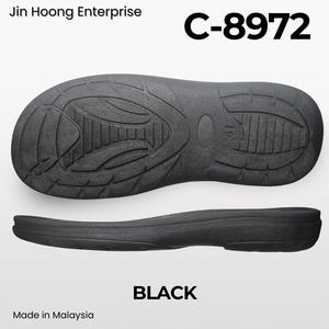 Semelle de chaussure pour homme stable en PVC, antidérapante, résistante à l'eau, design durable pour chaussures de marche quotidiennes - Product Image 4