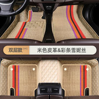2022 tapis de sol de voiture de conception en cuir de tapis personnalisés 5D imperméables pour Camry Bmw Diamond tapis de
