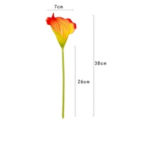 Künstliche Calla-Lilie aus EVA, Einzelner Blumenstiel für Hochzeiten und Außeneinsatz, Großhandel, Realistische Kunstblume